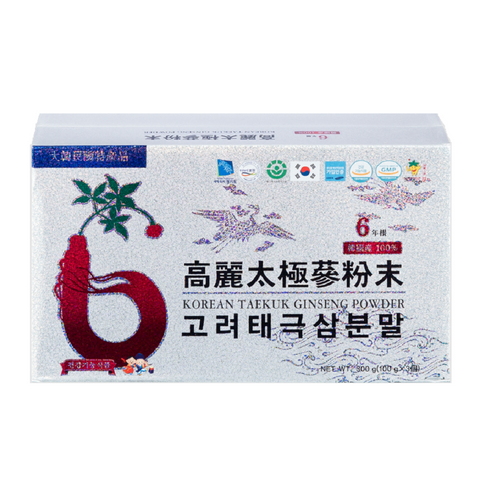 Bột Thiên Sâm Chính Phủ Korean Taekuk Ginseng Powder Premium 100g - Tăng Cường Sức Khỏe, Tăng Đề Kháng, 100% Hồng Sâm Nguyên Chất