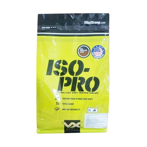 Bột Whey Protein VitaXtrong ISO Pro 100% Hydrolyzed - Hỗ trợ tăng cơ nhanh, hương vị tự nhiên, không đường, không béo - 2LB Chocolate
