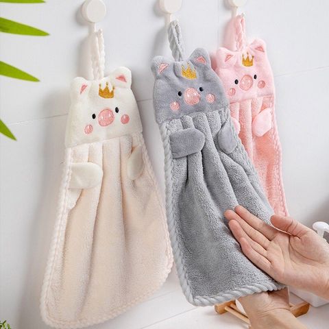 Combo 3 Khăn Lau Tay Nhà Bếp Treo Tường Hình Thú Cotton Mềm Mại - Lưu Giữ Vệ Sinh Gọn Gàng Cho Không Gian Bếp