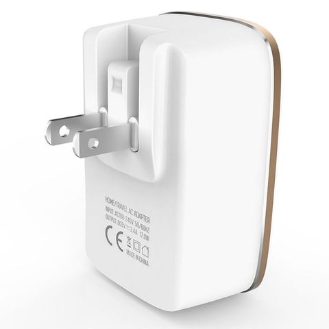 Củ Sạc LDNIO A3304 3 Cổng USB - Sạc Nhanh 5V/3.4A Có Đèn LED và Thiết Kế Gập Tiện Dụng cho Điện Thoại và Máy Tính Bảng