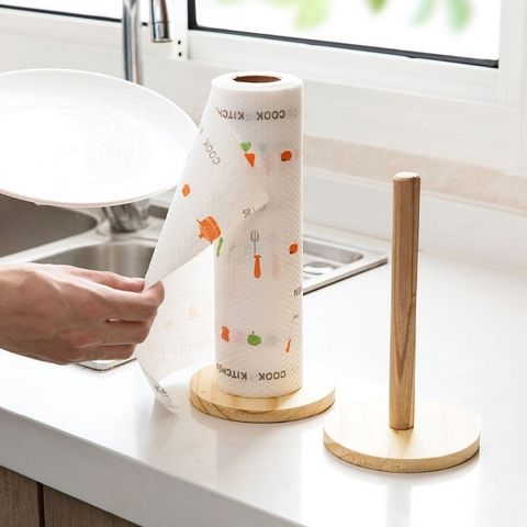 Cuộn khăn giấy lau bếp đa năng tái sử dụng - Giấy thấm hút nước, mềm mại, dễ giặt, tiện lợi cho mọi nhu cầu vệ sinh bếp.