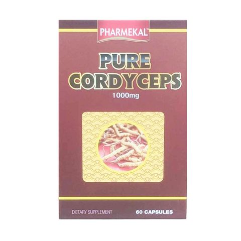 Đông trùng hạ thảo Pharmekal Pure Cordyceps 1000mg - Viên uống tăng cường đề kháng, phục hồi sức khỏe, chính hãng Mỹ