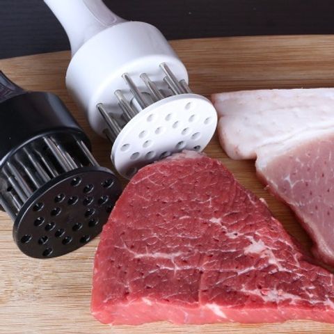 Dụng cụ châm bì làm mềm thịt - Thép không gỉ, thiết kế tiện lợi cho bít tết, nướng và xào, giúp gia vị thấm đều và thơm ngon hơn.