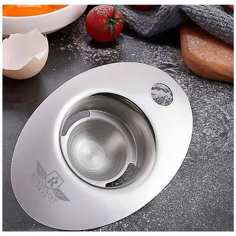 Dụng Cụ Tách Lòng Đỏ Trứng Inox Ranseners - Tiện Lợi Cho Làm Bánh, Nấu Ăn Trong Gia Đình, Nhà Hàng