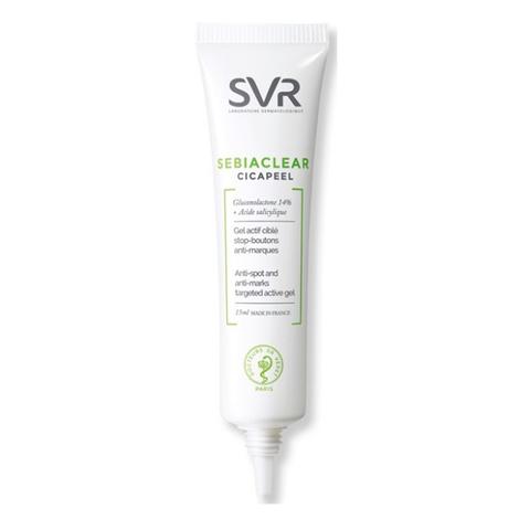 Gel Trị Mụn SVR Sebiaclear Cicapeel 15ml - Giảm Mụn, Mờ Thâm, Dành Cho Da Nhạy Cảm, Chất Lượng Pháp, Không Nhờn Dính