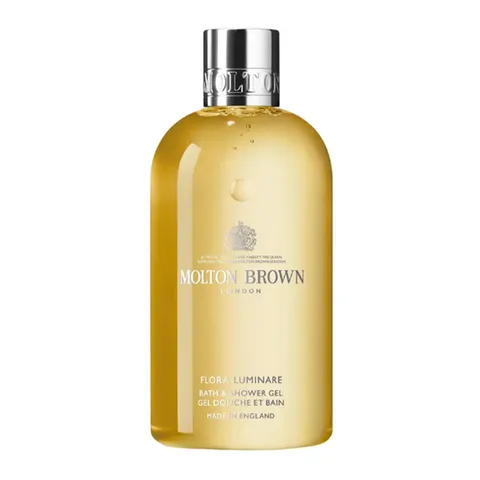 Gel tắm hương nước hoa Molton Brown Flora Luminare 300ml - Sữa tắm cao cấp nữ tính với hương hoa bách hợp và hoa cam, cấp ẩm và làm sạch da