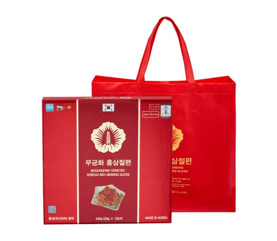 Hồng Sâm Thái Lát Tẩm Mật Ong Mugunghwa Hàn Quốc - Hỗ Trợ Bồi Bổ Sức Khỏe, Giảm Căng Thẳng, Làm Đẹp Da - Hộp 12 Gói 20g