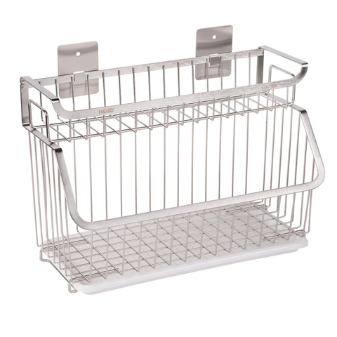 Kệ Đựng Đồ 2 Tầng Inox 304 Gắn Tường Hobby Home Decor GV3 - Bền Bỉ, Chống Gỉ, Gọn Gàng Cho Không Gian Bếp