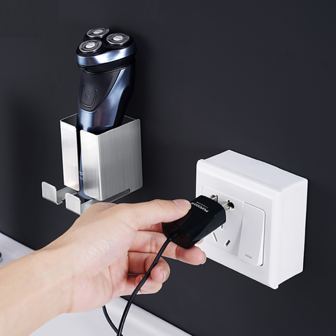 Kệ đựng máy cạo râu dán tường Inox 304 - Thiết kế sang trọng tiện lợi cho phòng tắm, tiết kiệm không gian, thương hiệu Hobby Home Decor MCR2