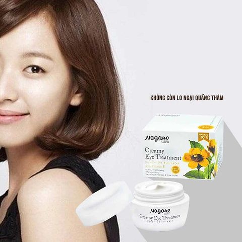 Kem Dưỡng Mắt Nagano Creamy Eye Treatment Vitamin E - Chống Nếp Nhăn, Làm Mờ Quầng Thâm, Phục Hồi Da Mịn Màng 15g
