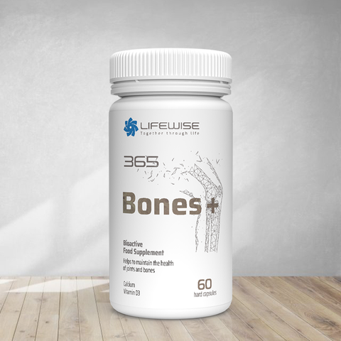 Viên uống LifeWise 365 Bones - Hỗ trợ bổ sung canxi, Vitamin K2, D3 cho xương chắc khỏe - Thực phẩm chức năng cho xương khớp