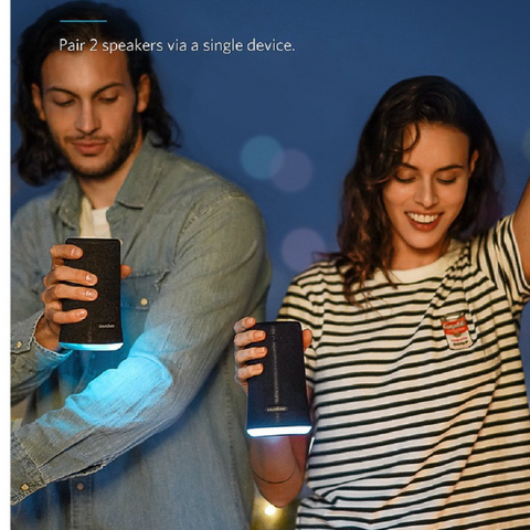 Loa Bluetooth Anker Soundcore Flare A3161 IPX7 - Âm thanh 360 độ, Chống nước, Đèn LED nháy theo nhạc, Pin lâu 12 giờ