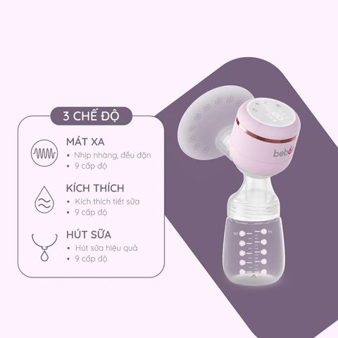 Máy Hút Sữa Cầm Tay Không Dây Senza 1 Beborn PBP01HB - Thiết Kế Gọn Nhẹ, Lực Hút Mạnh, Phễu Silicon Mềm Mại, Bảo Vệ Da