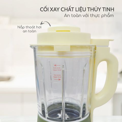 Máy Làm Sữa Hạt Seka GL300 - Đa Chức Năng Xay Nấu 12 Chức Năng, Dung Tích 1.75L, Thủy Tinh Borosilicat Chất Lượng Cao