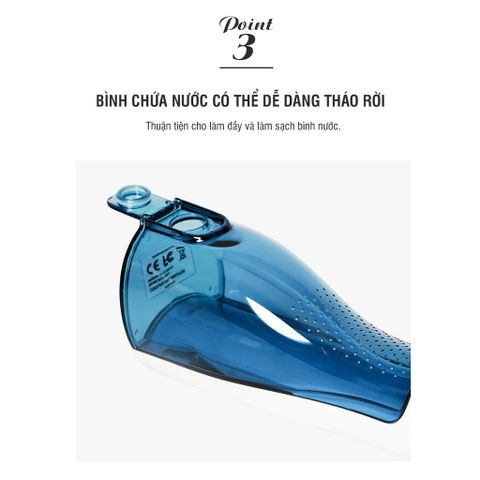 Máy Tăm Nước Không Dây Lock&Lock ENR156BLU - 4 Chế Độ Siêu Bền, Tia Nước Mảnh Cho Chăm Sóc Răng Miệng Tối Ưu, Dung Tích 200ml