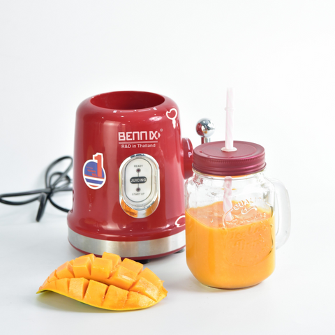 Máy Xay Sinh Tố Mini Bennix BN-86BL 350W - Lưỡi Dao Thép Không Gỉ, Xay Nhuyễn Hoa Quả & Rau Củ, Dung Tích 500ml và 600ml