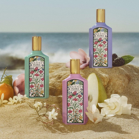 Set 4 Chai Nước Hoa Mini Gucci Flora - Hương Gardenia, Jasmine, Magnolia EDP, Quà Tặng Sang Trọng Cho Nữ