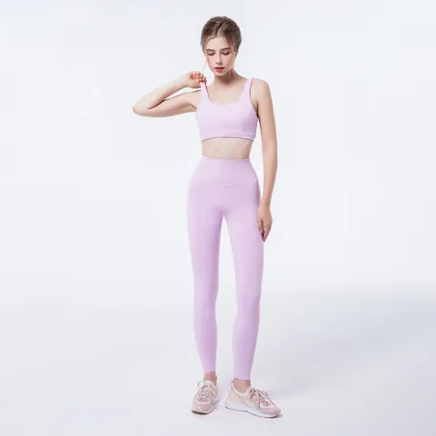 Set đồ tập nữ Hibi Sports H157 áo cổ vuông kèm mút ngực - Đồ thể thao thời trang cho Gym, Yoga, Aerobic, đẹp và thoải mái