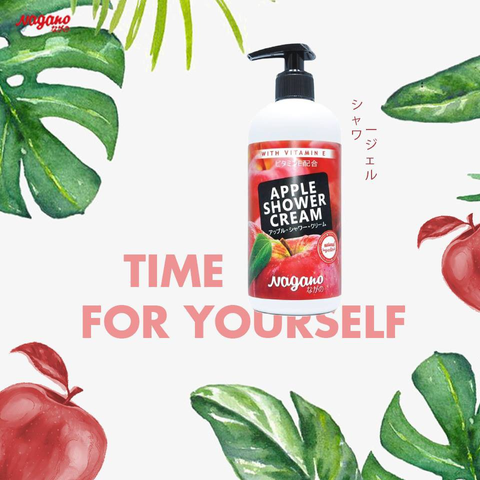 Sữa Tắm Hương Táo Nagano 250ml - Dưỡng Ẩm Da Mềm Mại Với Vitamin E - Sản Phẩm Chăm Sóc Cơ Thể Xịn Sò