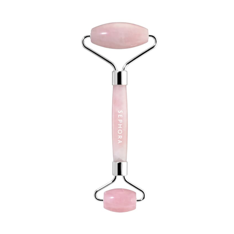 Thanh lăn massage mặt Sephora Rose Quartz Facial Roller - Giảm bọng mắt, làm săn chắc da, hỗ trợ hấp thụ dưỡng chất cho làn da tươi trẻ.