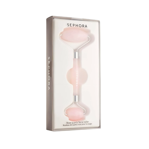 Thanh lăn massage mặt Sephora Rose Quartz Facial Roller - Giảm bọng mắt, làm săn chắc da, hỗ trợ hấp thụ dưỡng chất cho làn da tươi trẻ.