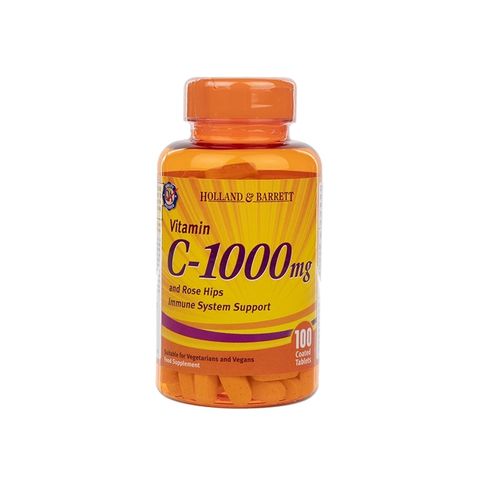 Viên uống Holland & Barrett Vitamin C 1000mg - Tăng cường sức đề kháng và làm đẹp da, lọ 100 viên