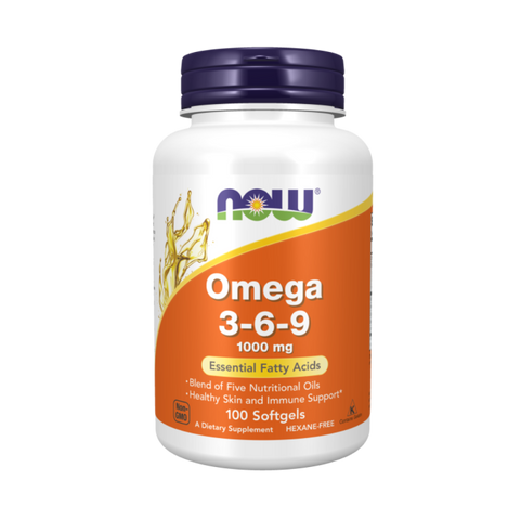 Viên uống NOW Omega 3-6-9 1000mg hỗ trợ miễn dịch - Bổ sung Omega hoàn hảo cho người trưởng thành, hỗ trợ sức khỏe tim mạch và làn da khỏe mạnh