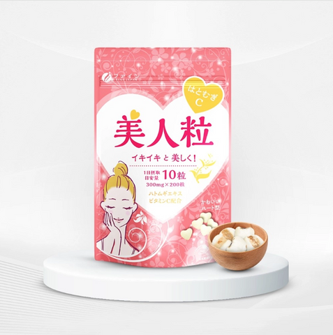 Viên Uống Trắng Da Fine Japan Hatomugi & Vitamin C - Hỗ Trợ Làm Sáng Da, Giảm Thâm Sạm, Gói 200 Viên Nhật Bản