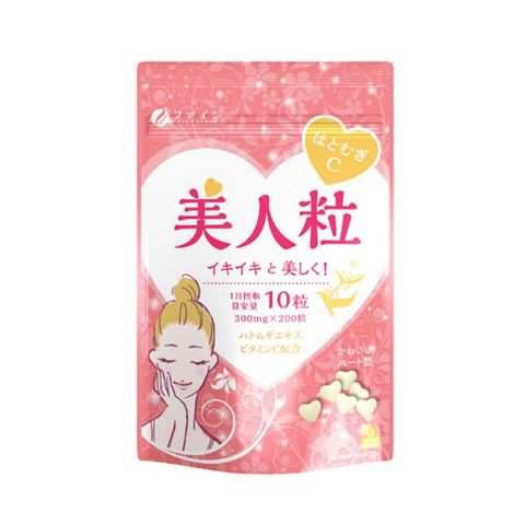 Viên Uống Trắng Da Fine Japan Hatomugi & Vitamin C - Hỗ Trợ Làm Sáng Da, Giảm Thâm Sạm, Gói 200 Viên Nhật Bản