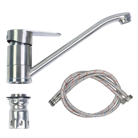 Vòi Lavabo Nóng Lạnh Thân Dài Inox 304 Hobby Home Decor VRM3 - Sang Trọng, Chống Gỉ, Dễ Dàng Vệ Sinh cho Nội Thất Hiện Đại