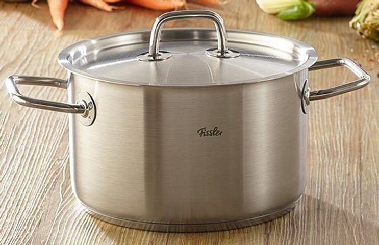 Bộ 3 nồi inox cao cấp Fissler San Francisco - Nồi và quánh thép không gỉ 20cm, 24cm, 16cm - Bền đẹp, tỏa nhiệt nhanh, dễ vệ sinh