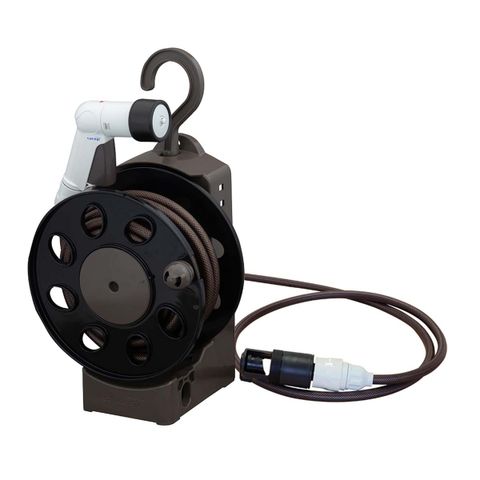 Bộ cuộn vòi tưới cây Takagi Aurora Light R1415BR dài 15m - Vòi tưới 4 chế độ - Tiện ích cho vườn và sân nhà