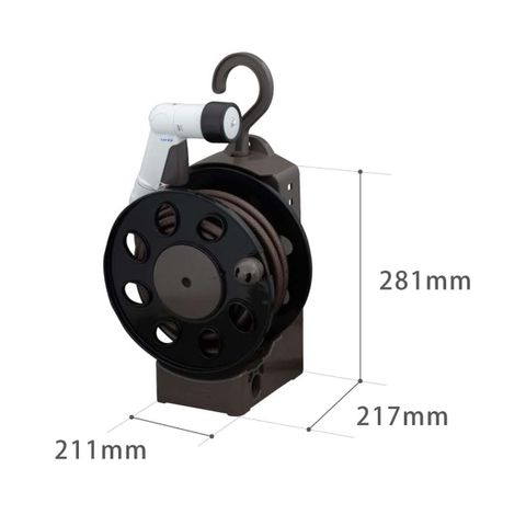 Bộ cuộn vòi tưới cây treo tường đa năng Takagi R1410BR 10m - 4 chế độ phun, thiết kế gọn nhẹ, tiện lợi cho khu vườn xanh tươi