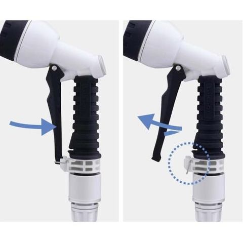 Bộ Vòi Tưới Cây 10m Takagi R110CG - Thiết Kế Nhỏ Gọn Tiện Dụng Cho Khu Vườn, 7 Chế Độ Phun Nước, Ống Dây Chất Lượng Cao