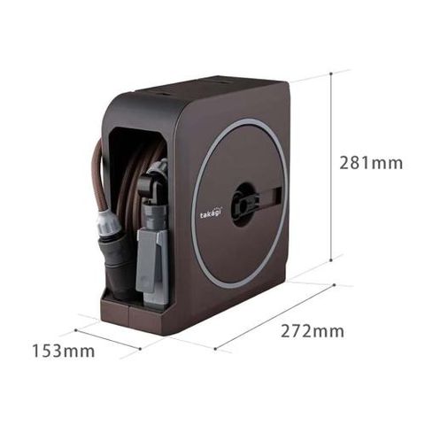 Bộ vòi tưới cây 15m Takagi RM1215BR - Gấp gọn 4 chế độ phun linh hoạt, chất liệu cao cấp bền bỉ, dễ sử dụng cho sân vườn