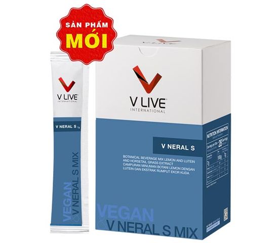 Bột Uống Tăng Miễn Dịch V Neral S Vlive International - Collagen, Lutein Giúp Làm Đẹp Da và Bảo Vệ Mắt - Hộp 28 Gói Thực Phẩm Chức Năng