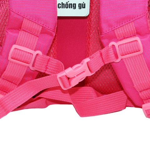 Balo Chống Gù Thiên Long BP-017 Hình Bướm Hồng - Đệm Lưng Êm Ái, Thiết Kế Trợ Lực, Phù Hợp Cho Bé Gái