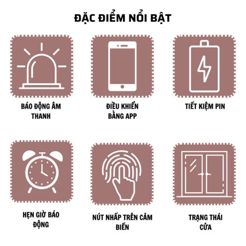 Chuông Báo Động Chống Trộm Wifi CTFAST AW301 - Thiết Bị An Ninh Thông Minh Hẹn Giờ 100DB, Điều Khiển Qua Ứng Dụng Di Động