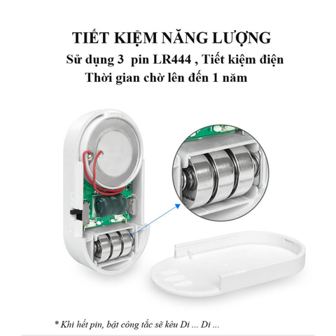 Chuông Báo Khách Chống Trộm CTFAST MC-03 - Nhiều Chế Độ, Âm Thanh Lên Đến 130db, Thiết Bị An Ninh Thông Minh Cho Gia Đình
