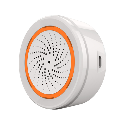 Chuông Báo Khách Chống Trộm Thông Minh Zigbee Tuya - Âm Thanh 90db, 14 Kiểu Chuông Tùy Chọn, Giám Sát An Ninh Tiện Lợi