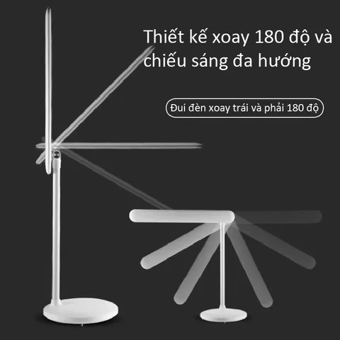 Đèn Bàn Học LED Chống Cận CTFAST - Xoay 180 Độ, 3 Chế Độ Ánh Sáng, Bảo Vệ Mắt, Thiết Kế Thông Minh, Đa Hướng