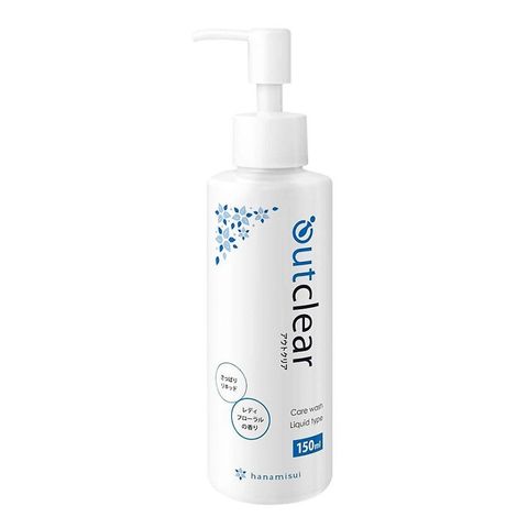 Dung dịch vệ sinh phụ nữ dưỡng trắng Outclear Hanamisui - Sạch sẽ, cân bằng pH và dưỡng ẩm da - Lọ 150ml chăm sóc phái đẹp