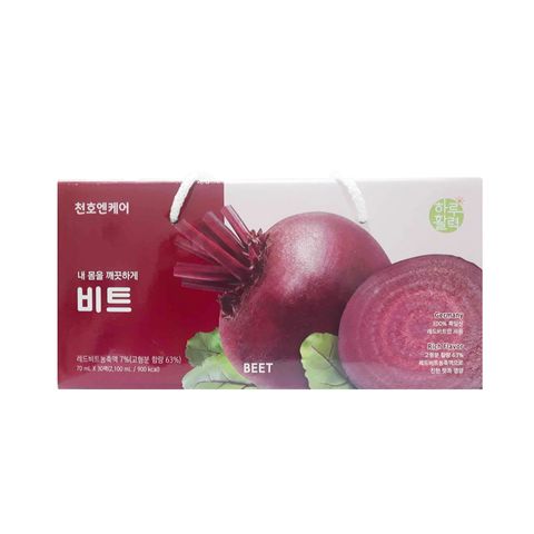 Nước Ép Hồng Sâm Củ Dền Đỏ Chunho Ncare - Giải Pháp Bổ Máu, Tăng Cường Năng Lượng, Hỗ Trợ Sắc Đẹp Cho Nữ 30 Gói