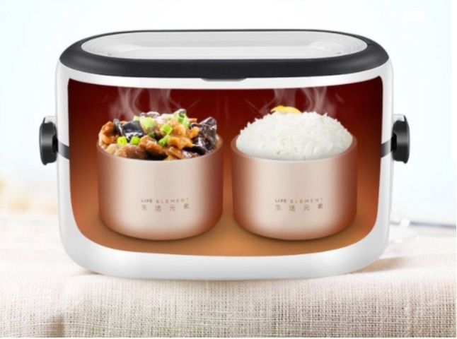 Hộp cơm điện hẹn giờ Life Element F27 - Nấu cơm, hấp, luộc, hâm nóng nhanh chỉ mất 10-15 phút, phù hợp cho văn phòng và du lịch.