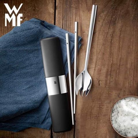 Hộp cơm giữ nhiệt 2 ngăn WMF MY2GO kèm thìa đũa & hộp đựng - Giữ nóng lạnh tối ưu, thiết kế nhỏ gọn cho văn phòng và dã ngoại