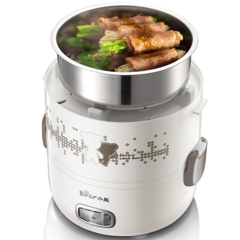 Hộp Cơm Giữ Nhiệt Cắm Điện 3 Tầng Bear DFH-S2358 2L - Tiện Ích Nấu Nướng, Hâm Nóng 3 Món, Khay Inox 304 Dễ Dùng
