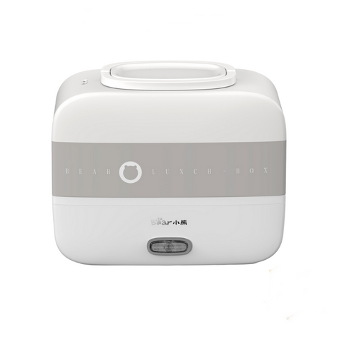 Hộp cơm giữ nhiệt cắm điện Bear DFH-C15B9 1.5L - Thiết bị đa năng nấu chín và hâm nóng thức ăn, 2 tầng, 3 ngăn inox an toàn