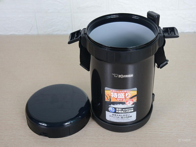 Hộp Cơm Giữ Nhiệt Zojirushi XE20-AD - 3 Ngăn Cao Cấp Cho Văn Phòng Và Picnic, Chất Liệu Nhựa An Toàn, Giữ Nóng 6 Giờ