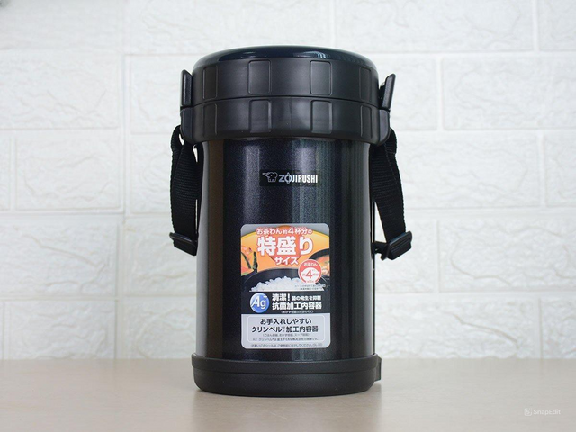 Hộp Cơm Giữ Nhiệt Zojirushi XE20-AD - 3 Ngăn Cao Cấp Cho Văn Phòng Và Picnic, Chất Liệu Nhựa An Toàn, Giữ Nóng 6 Giờ