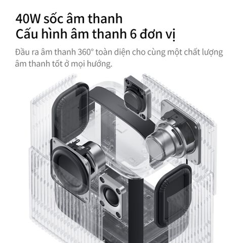 Loa Bluetooth Cắm Trại Ngoài Trời Xiaomi Camp 40W Harman - Chống Nước, Âm Thanh Chuyên Nghiệp, Thời Gian Phát 14 Giờ